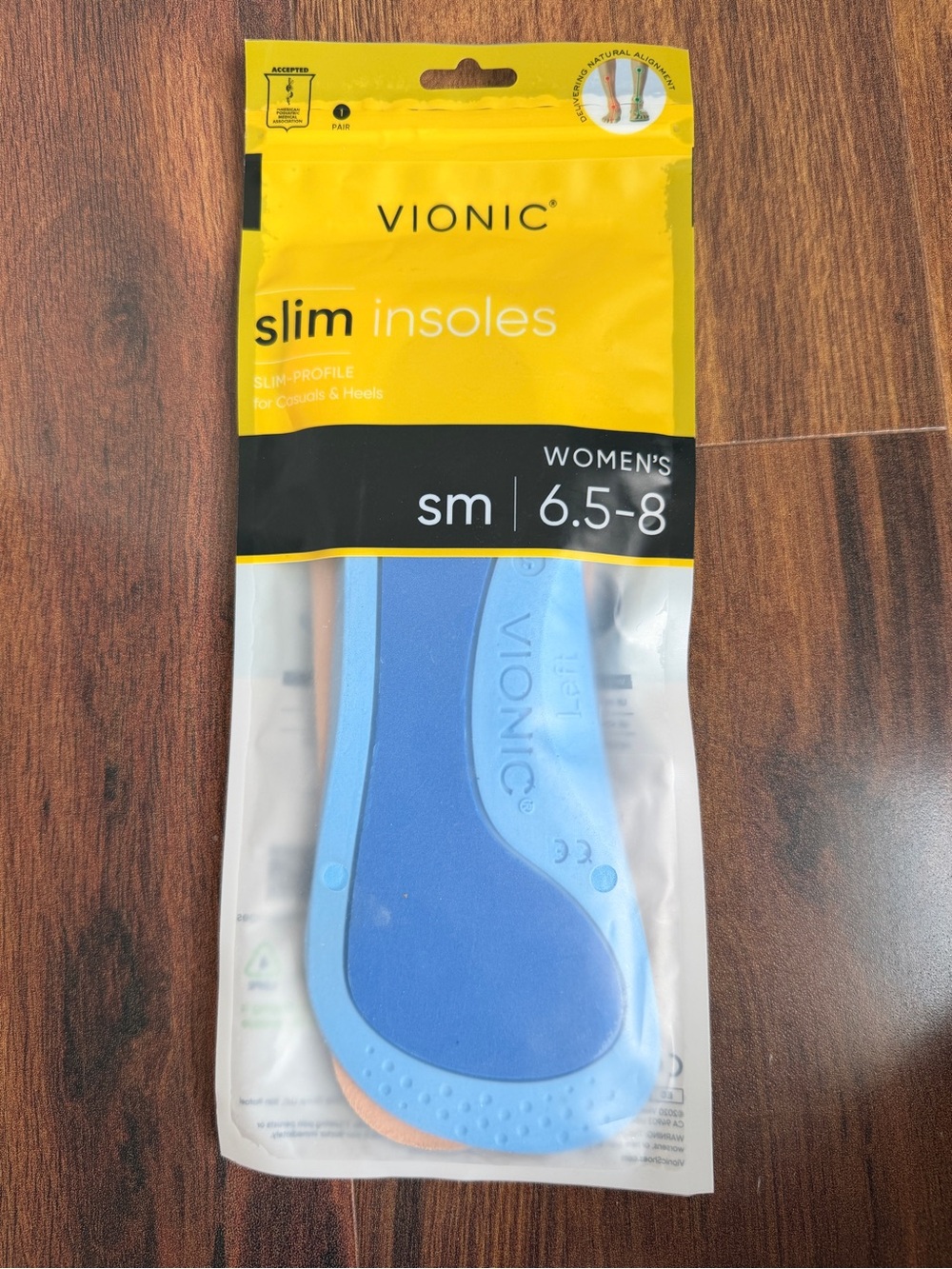 Vionic Insoles Slim Profile for Casuals and Heels Women’s 6.5-8 New